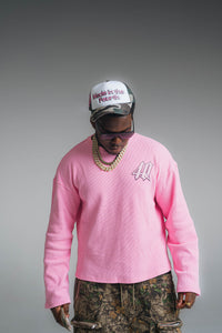 Waffle Longsleeve ‘Pink’